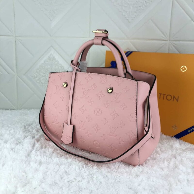 Alternative view of Louis Vuitton Montaigne BB Monogram Empreinte Leather Pink 29Cm M44123