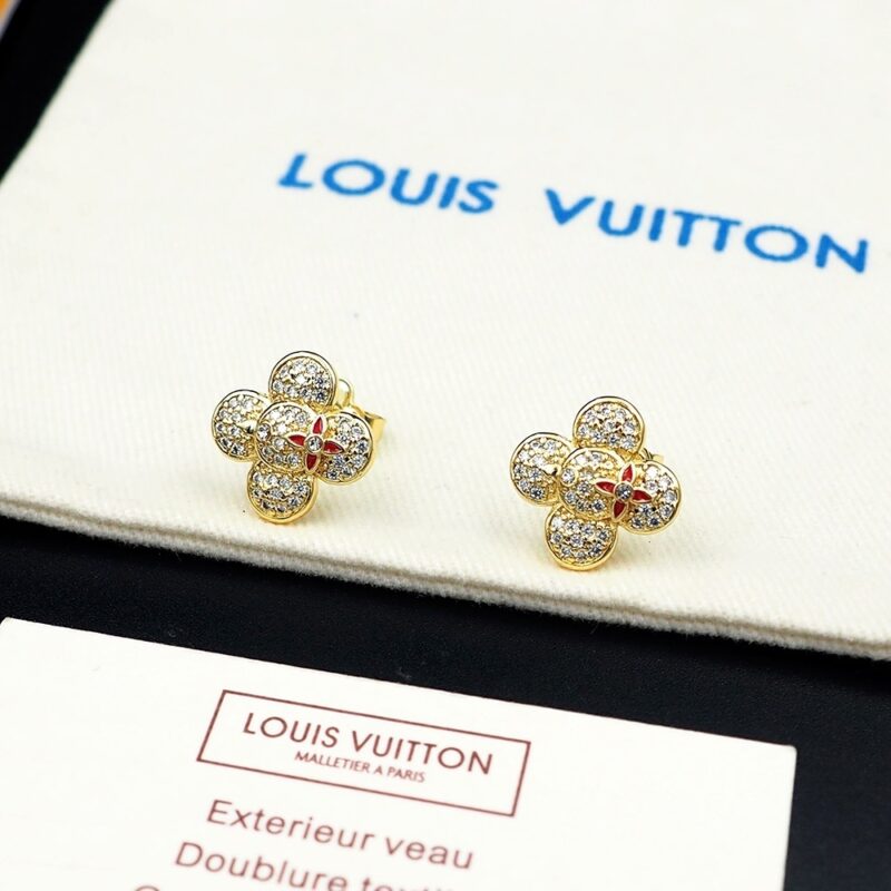 Alternative view of Loui Vuitton Vivienne Earrings In Gold