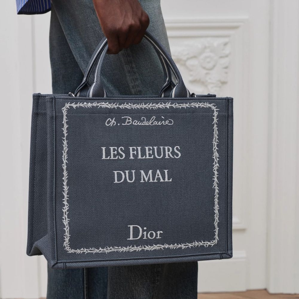 Dior Medium Book Tote Blue And White 36Cm 1BTSH299JAF H56E - Image 10