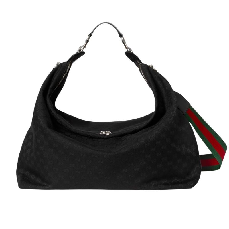 Gucci Brera Large Crossbody Bag Black 46Cm 864485 FAFWA 1053