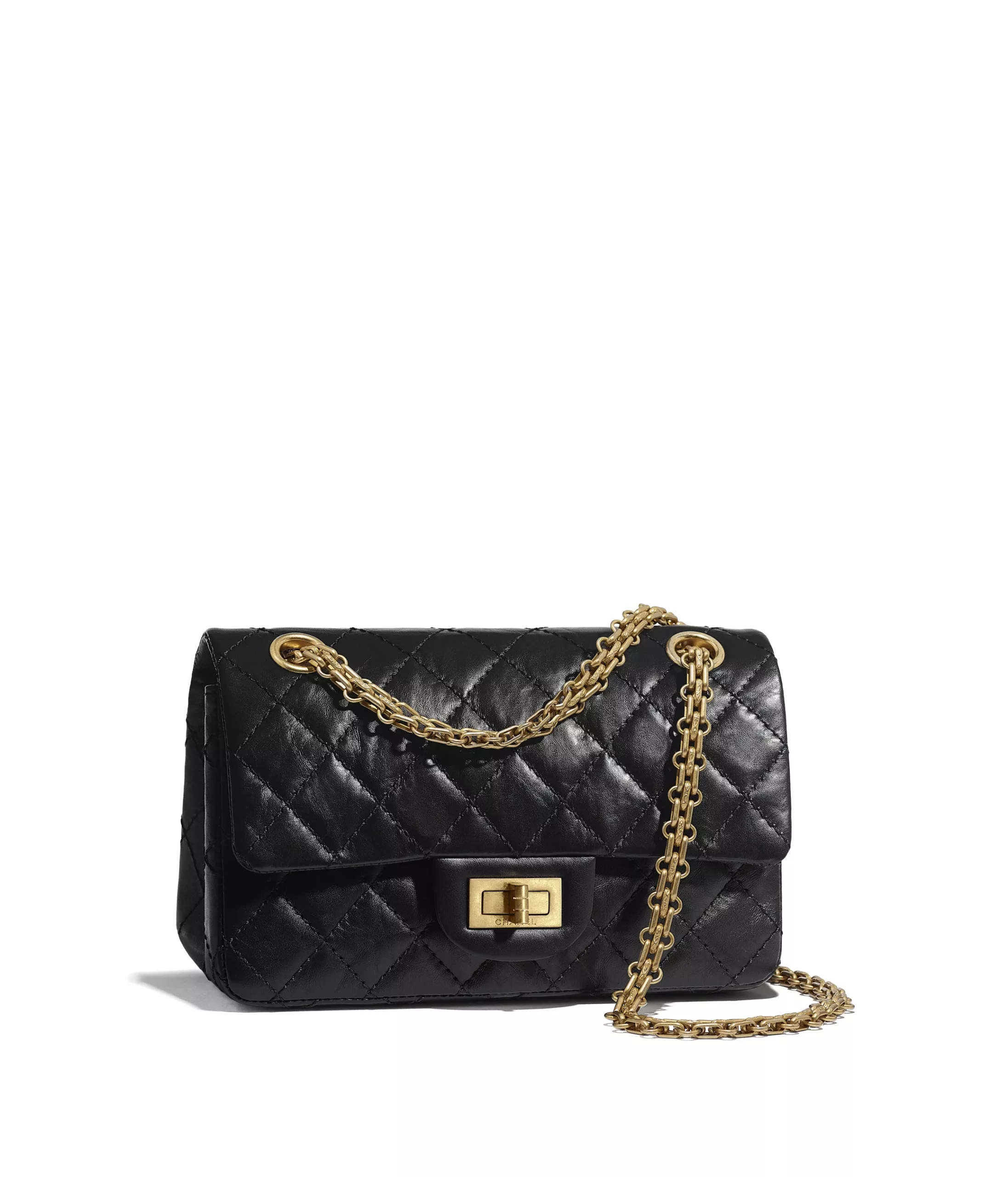 Chanel Mini 2.55 Handbag Black As0874