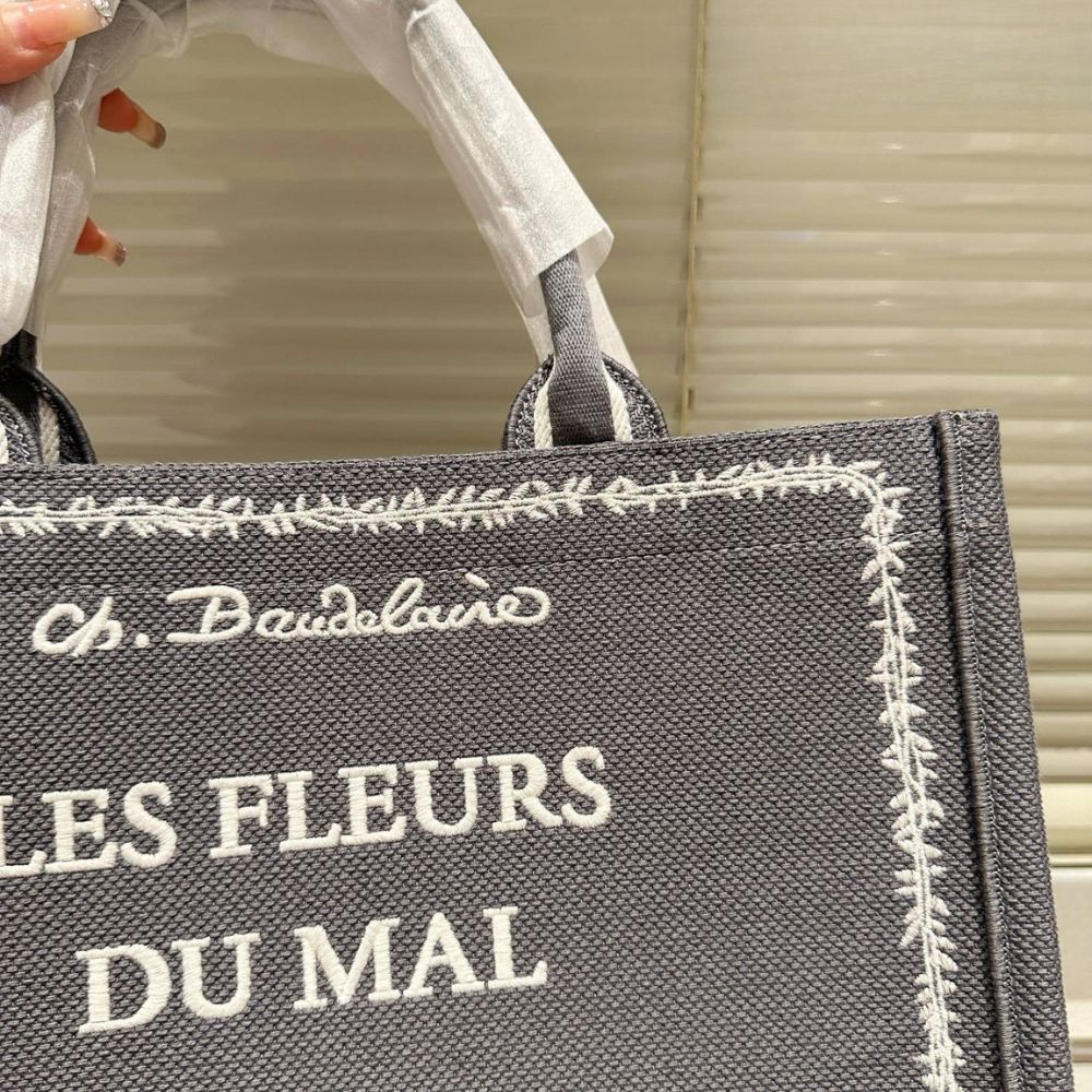 Dior Medium Book Tote Blue And White 36Cm 1BTSH299JAF H56E - Image 5