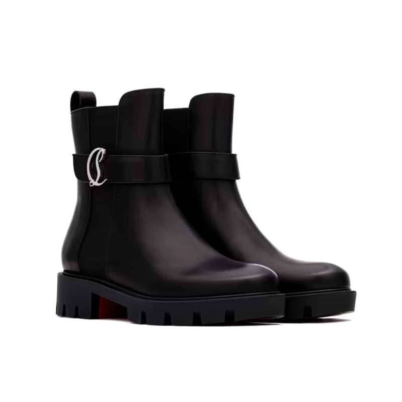 Christian Louboutin CL Chelsea Booty Lug Black 1230304BK01