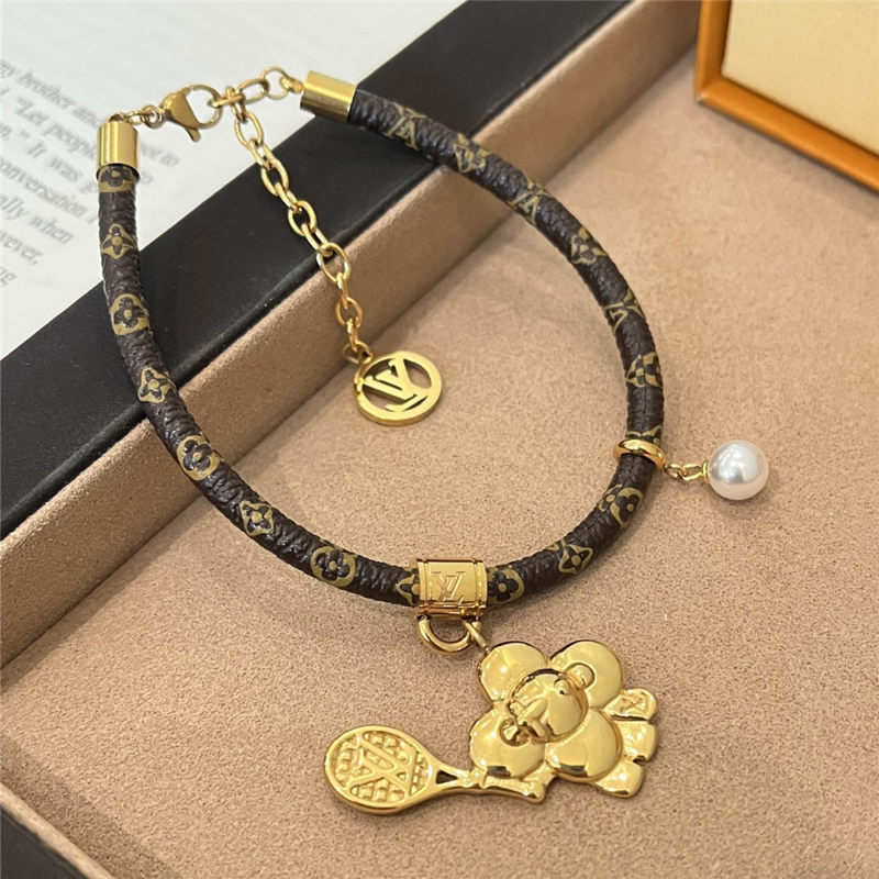 Alternative view of Louis Vuitton Vivienne On The Court Bracelet Monogram Brown M8087Z