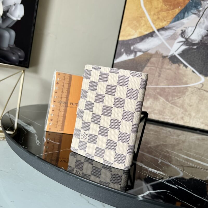 Louis Vuitton Damier Azur Canvas 14Cm White