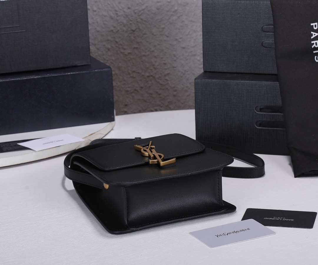 Saint Laurent Kaia North/South Satchel In Vegetable-Tanned Leather Black 668809Bwr0W1000 - Image 3