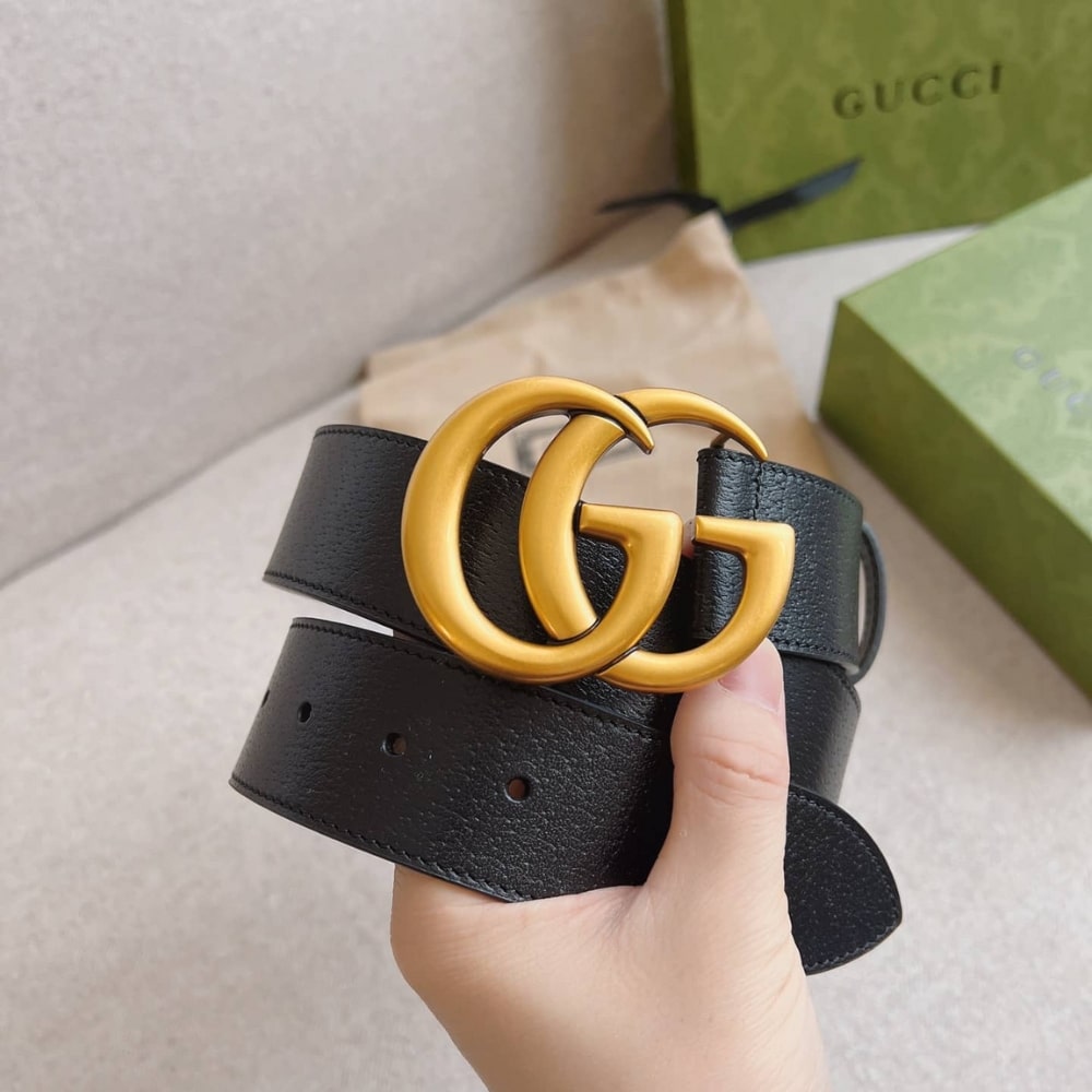 Summer Set: Gucci Marmont Medium Matelassé Shoulder Bag And Mamon Gg Gold Logo Belt - Image 5