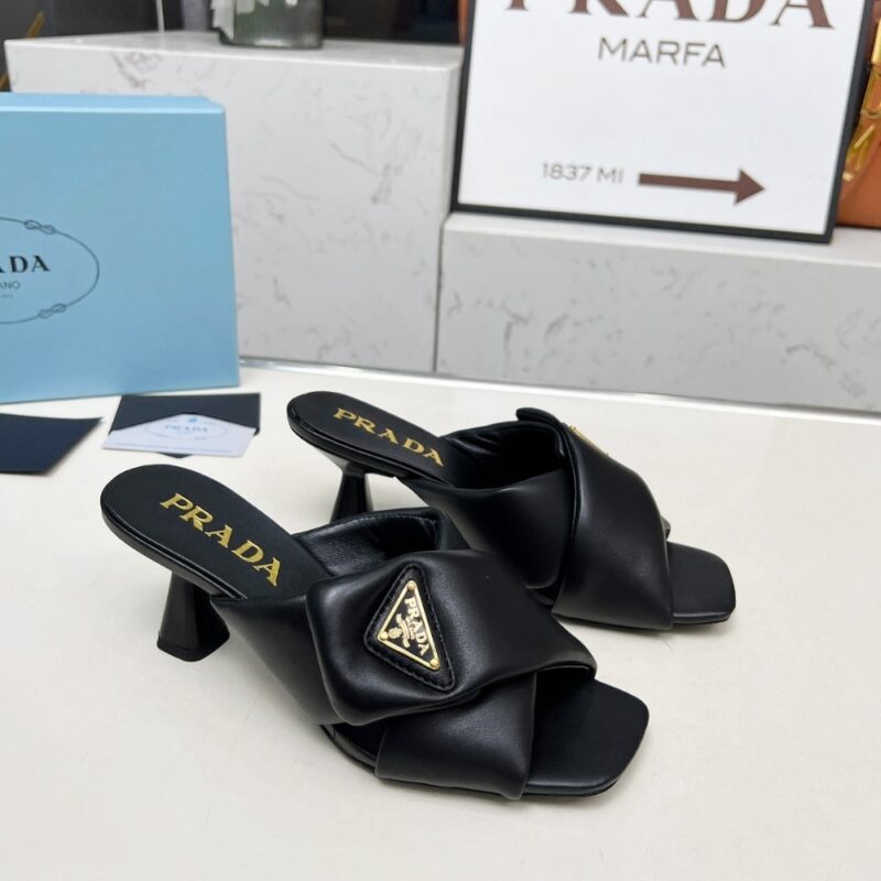 Alternative view of Prada Padded Nappa Sandals Black 1Xx754 2Dl8 F0002 F 065