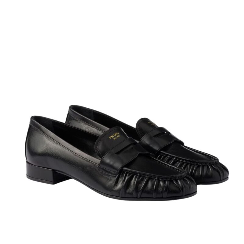 Prada Leather Loafers Black 1D175O 007 F0002 F 020