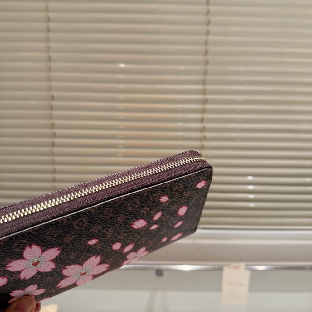 Summer Set: Louis Vuitton X Takashi Murakami Keepall Bandoulière 45 Brown 45Cm And Zippy Wallet Sakura Brown 19Cm - Image 8