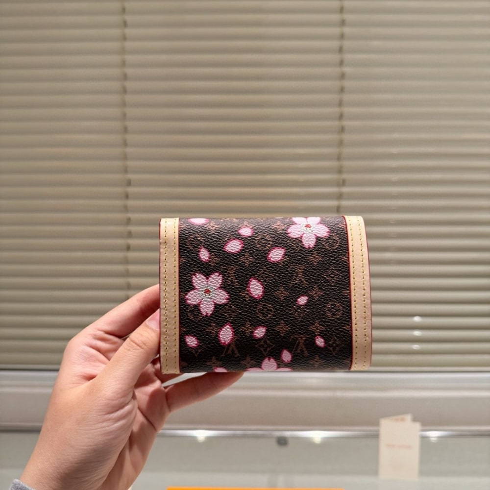 Iconic Set: Louis Vuitton X Takashi Murakami Boulogne Sakura And Victorine Wallet Sakura - Image 9