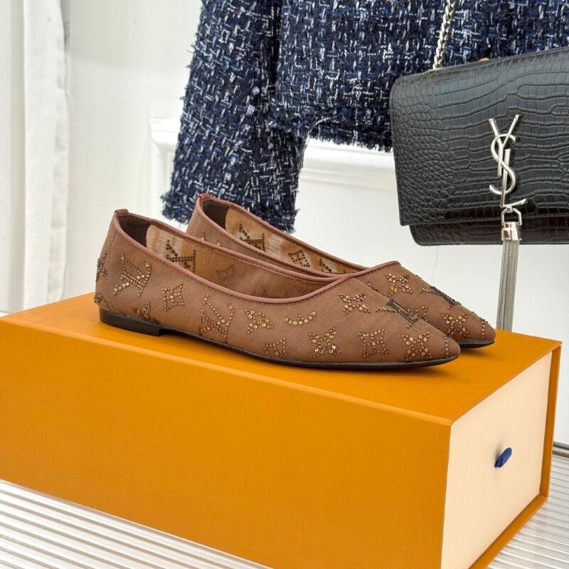 Alternative view of Louis Vuitton Gala Flat Ballerina Brown 1AIFUI