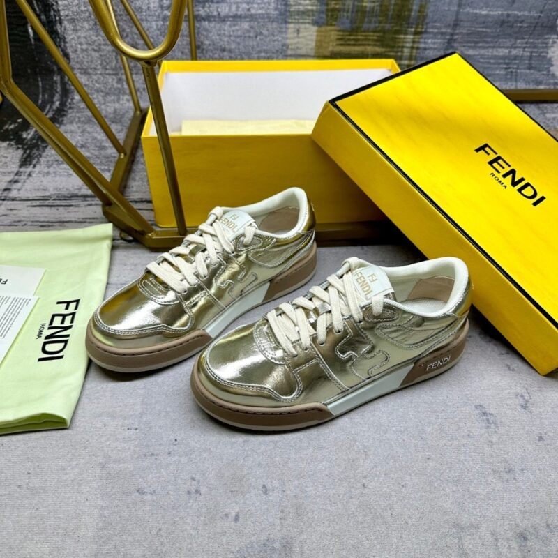 Alternative view of Fendi Match Sneakers Gold