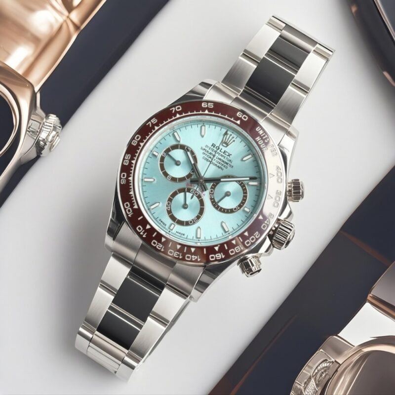 Alternative view of Rolex Cosmograph Daytona Silver Blue 40Mm 126506 0002