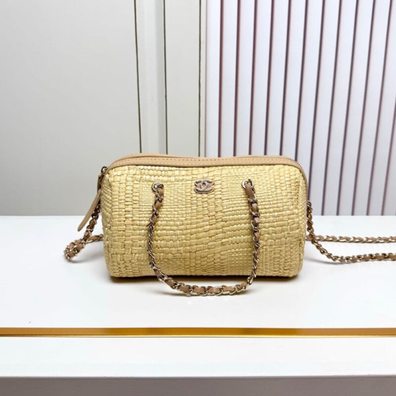 Alternative view of Chanel Braided Raffia Bag Beige 20Cm AP4474 B23292 U7508