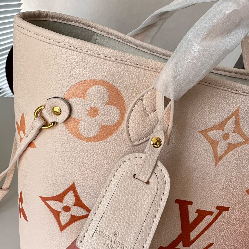 Louis Vuitton Neverfull MM Bag Beige Clair 33cm M46516 - Image 8
