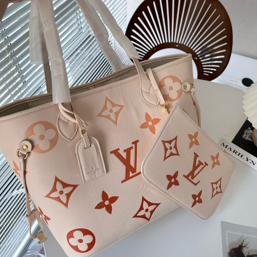 Louis Vuitton Neverfull MM Bag Beige Clair 33cm M46516 - Image 3