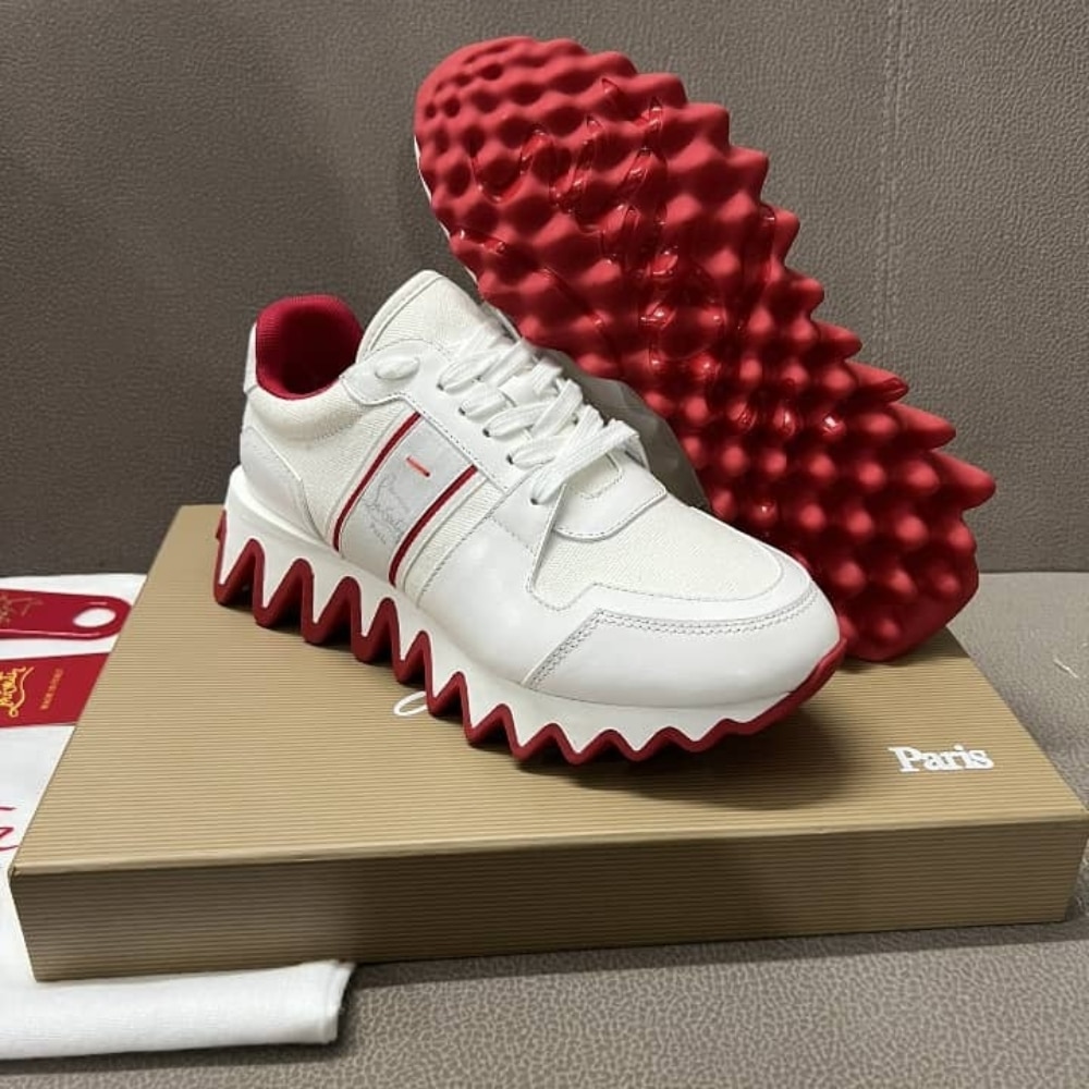 Christian Louboutin Nastroshark Sneaker White 3240067WH01 - Image 3