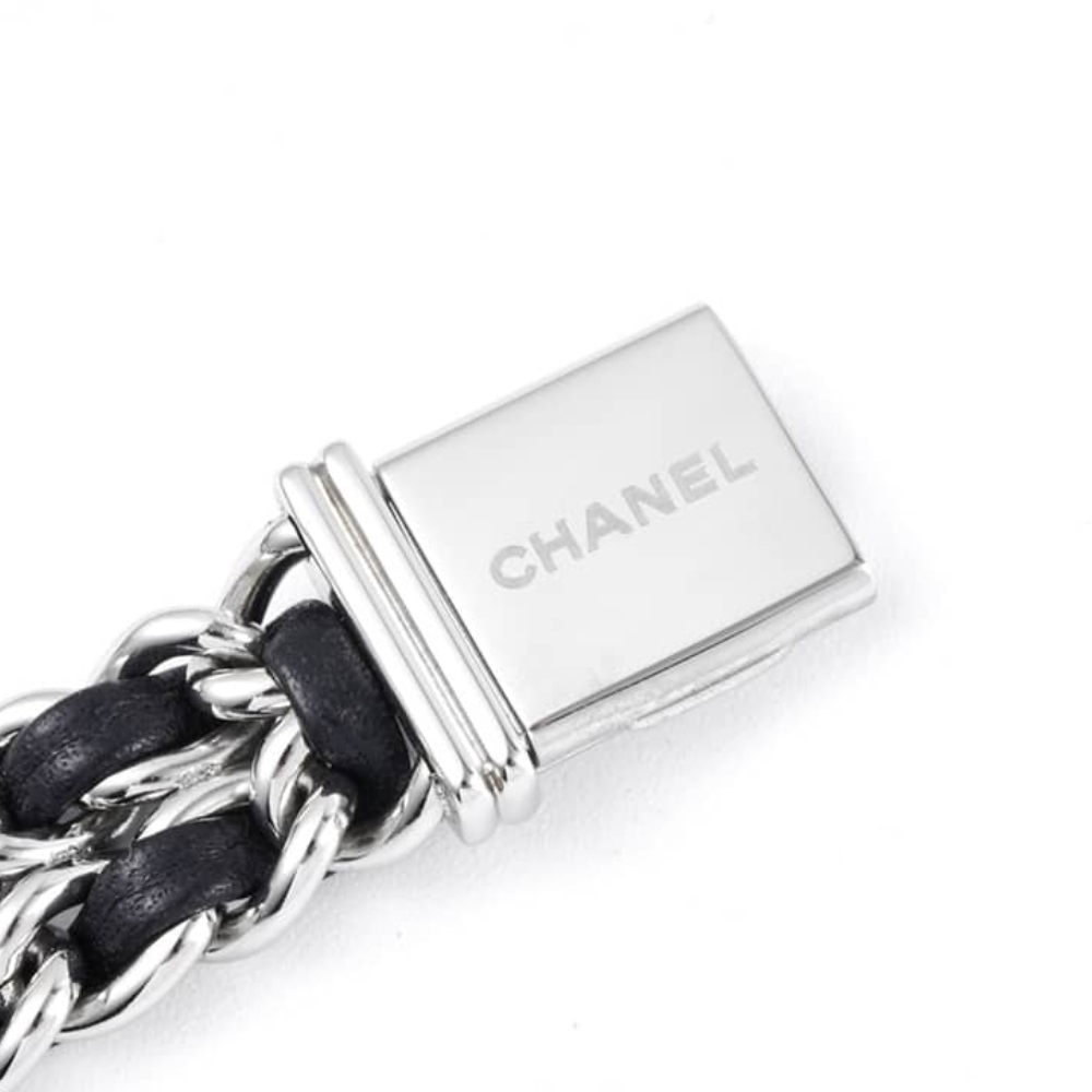 Chanel Premiere Edition Original Watch Silver Black 26Mm H7022 - Image 5