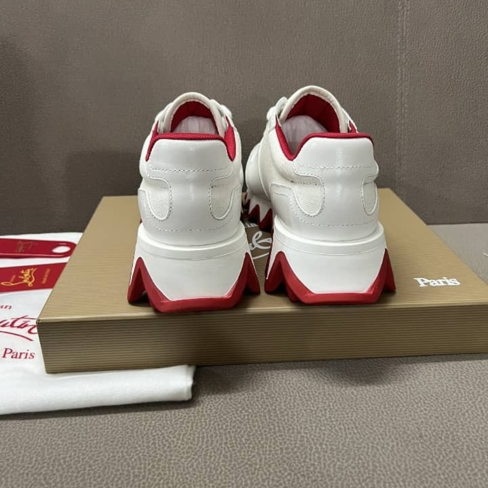 Christian Louboutin Nastroshark Sneaker White 3240067WH01 - Image 5