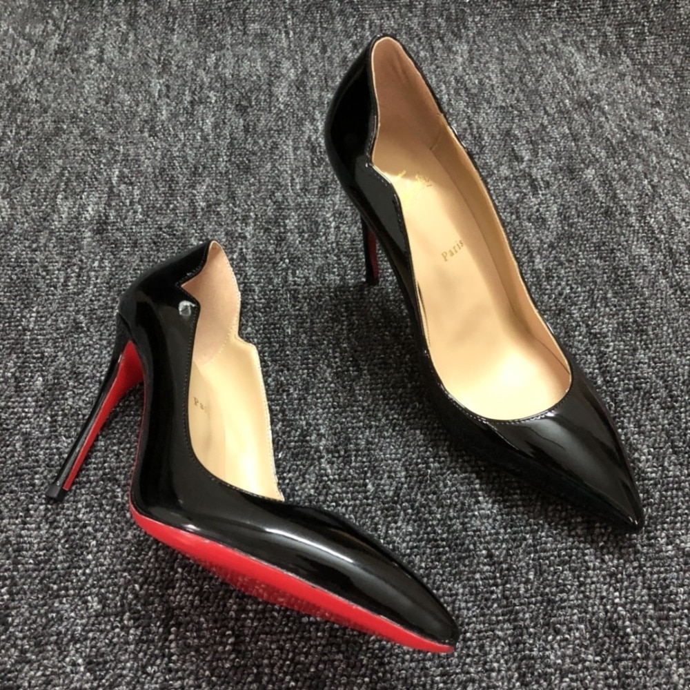 Christian Louboutin Hot Chick Pump Patent Leather Black 1190911BK01 - Image 5