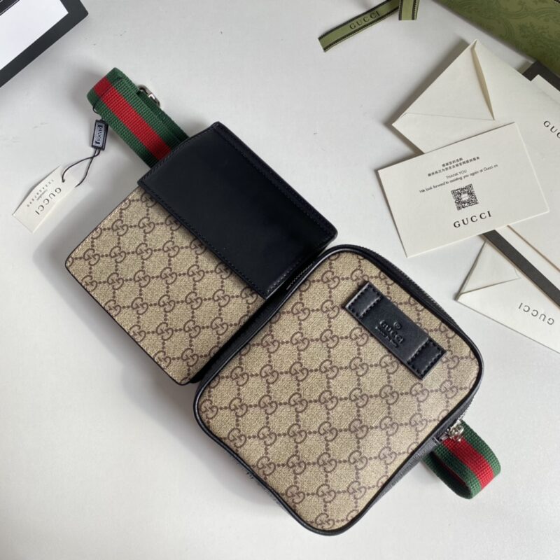 Alternative view of Gucci Gg Supreme Web Belt Bag Beige Ebony 33Cm 450956 K6Rhx 9678