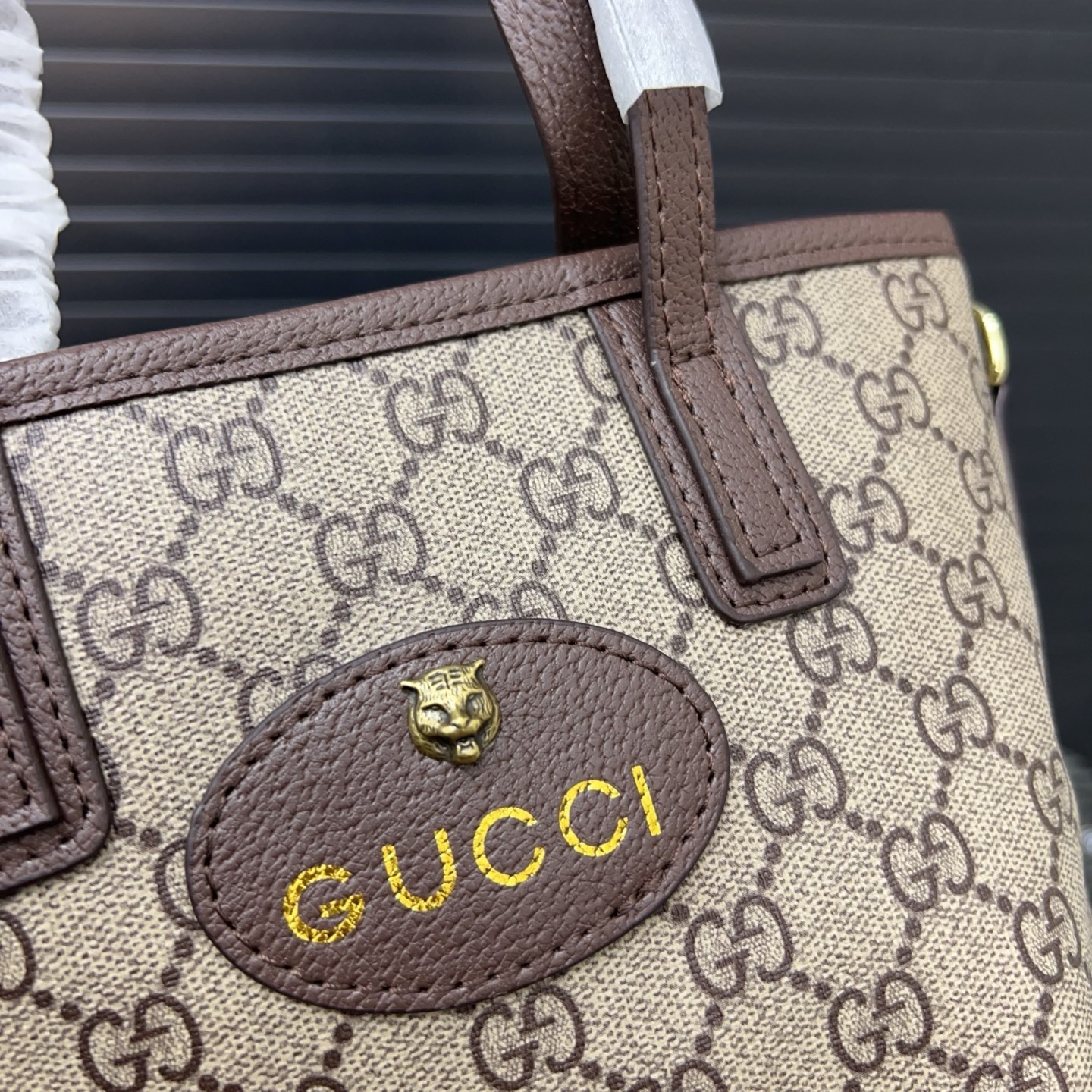 Gift Set: Gucci Neo Vintage Supreme Mini Tote Bag With Labubu Accessories And Bag Charm - Image 9