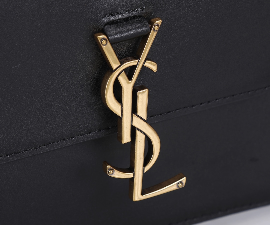 Saint Laurent Kaia North/South Satchel In Vegetable-Tanned Leather Black 668809Bwr0W1000 - Image 5