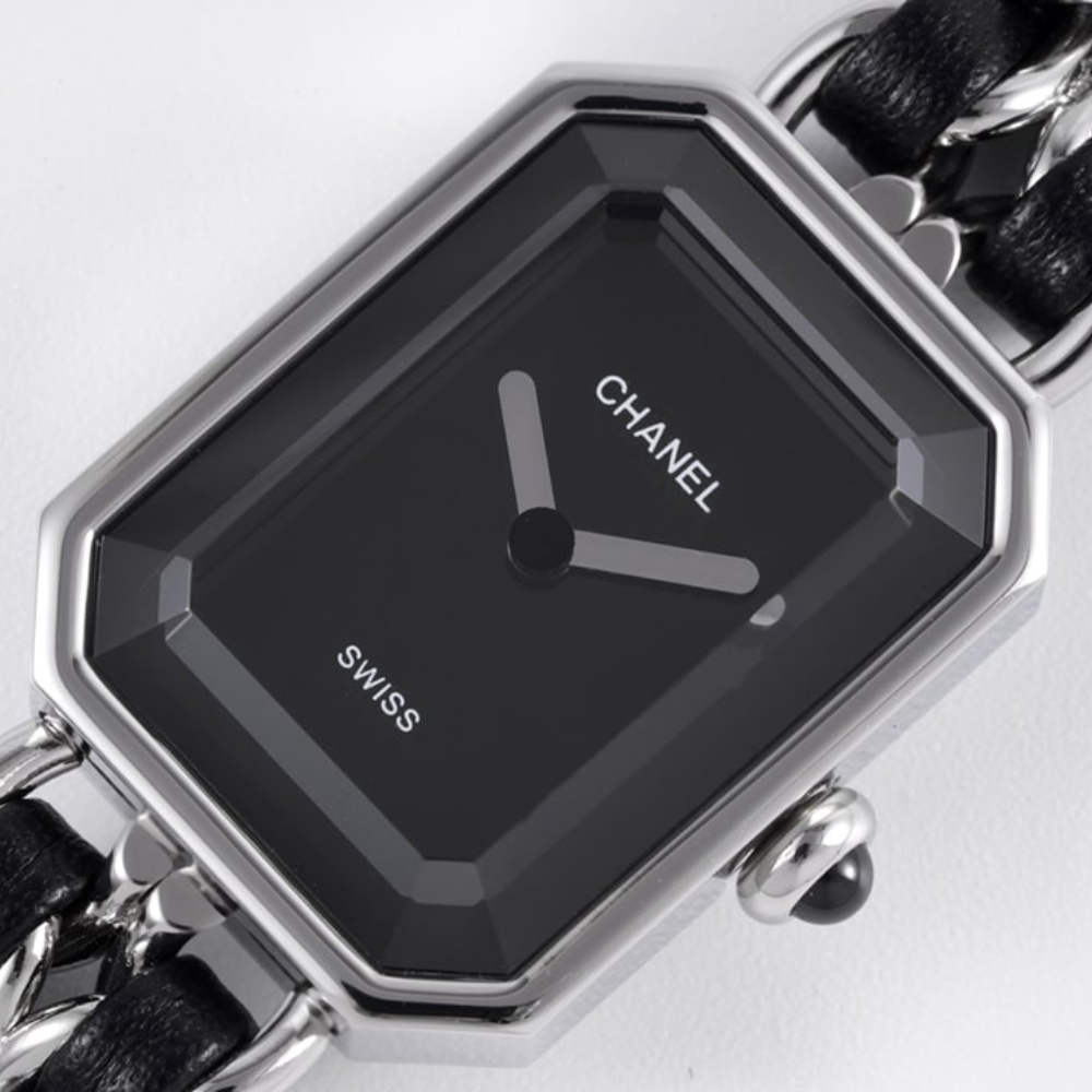 Chanel Premiere Edition Original Watch Silver Black 26Mm H7022 - Image 2