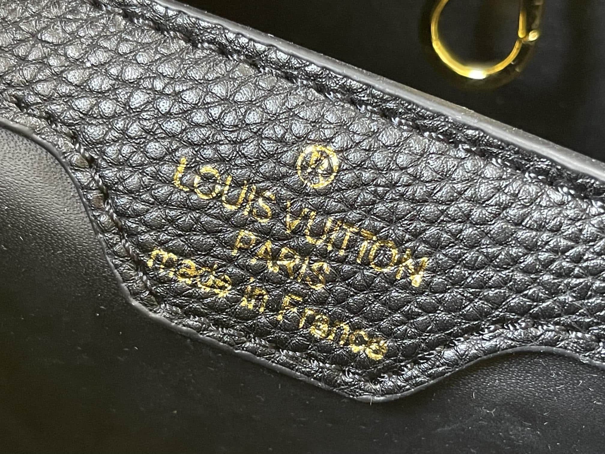 Louis Vuitton Capucines BB Black Arizona 27Cm M59466 - Image 5