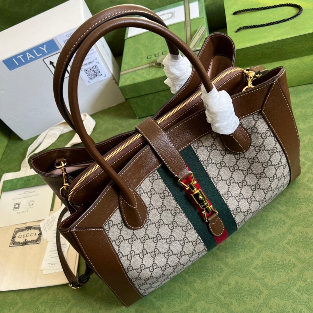 Gucci Jackie 1961 Large Tote Bag 649015 Huhhg 8565 - Image 6