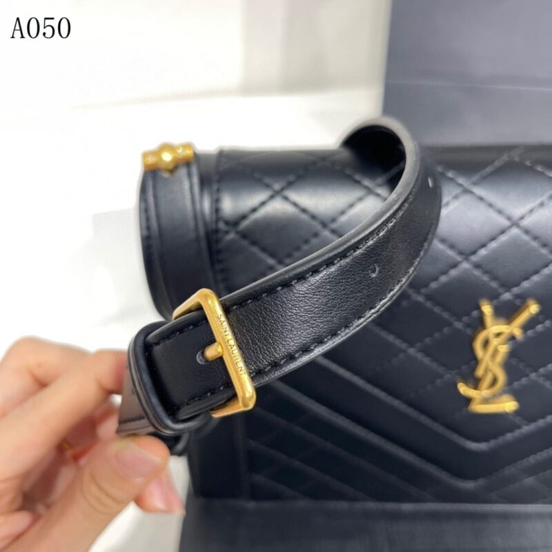 Alternative view of Saint Laurent Gaby Satchel In Quilted Black Gold 26Cm 6688631El071000