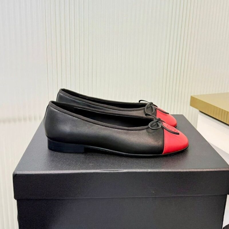 Alternative view of Chanel Ballet Flats Black And Red