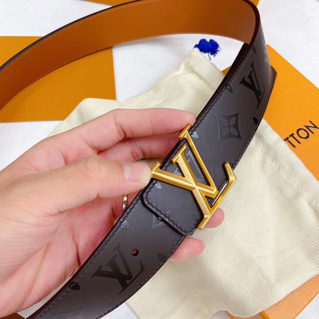 Louis Vuitton LV Pyramide Belt Dark Brown 40MM - Image 7