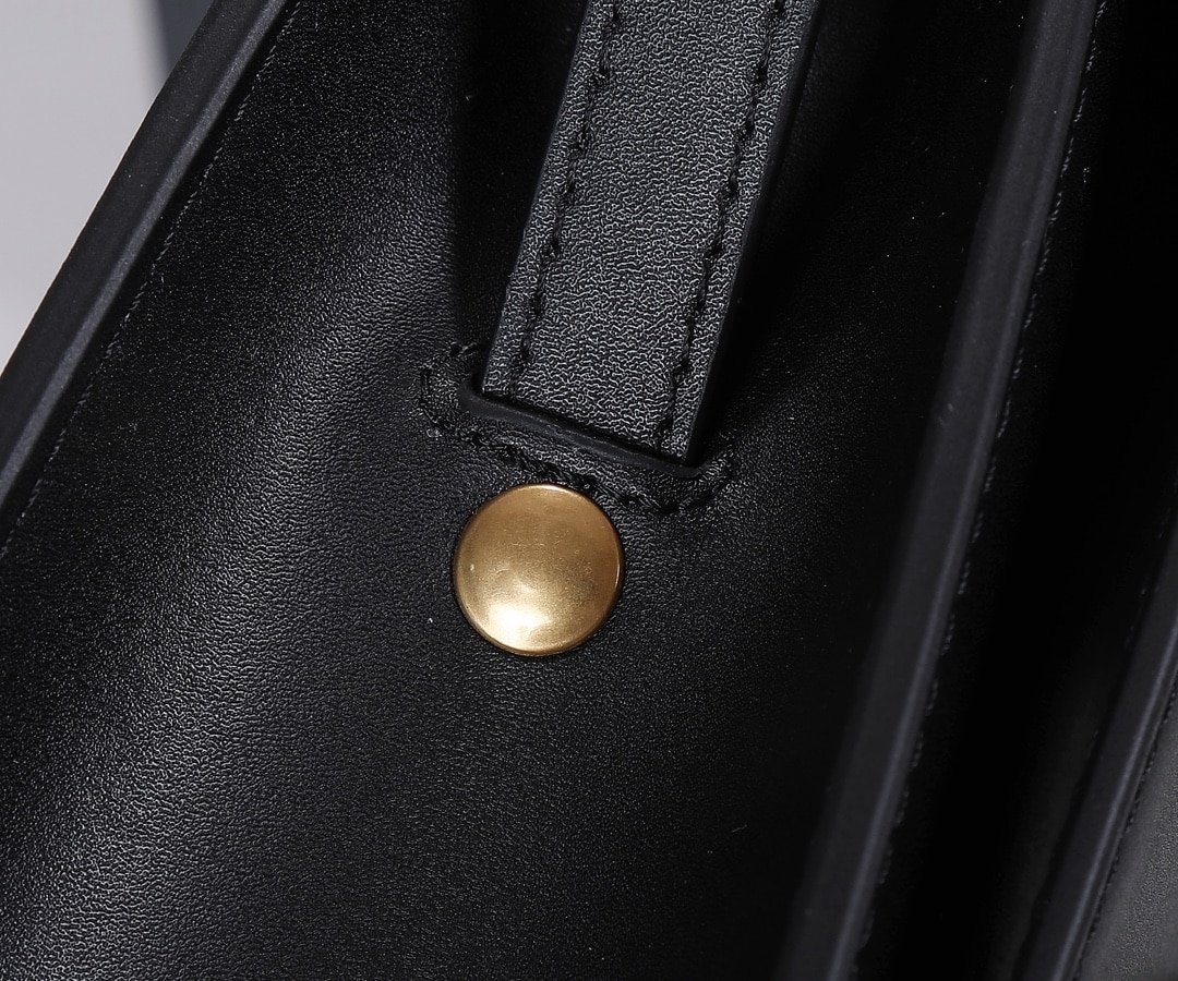 Saint Laurent Kaia North/South Satchel In Vegetable-Tanned Leather Black 668809Bwr0W1000 - Image 4