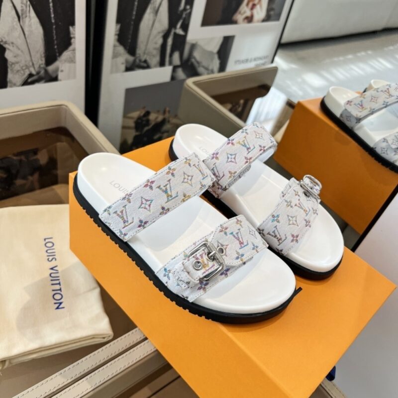 Alternative view of Louis Vuitton Bom Dia Flat Comfort Mule Multicolored 1Aidh7