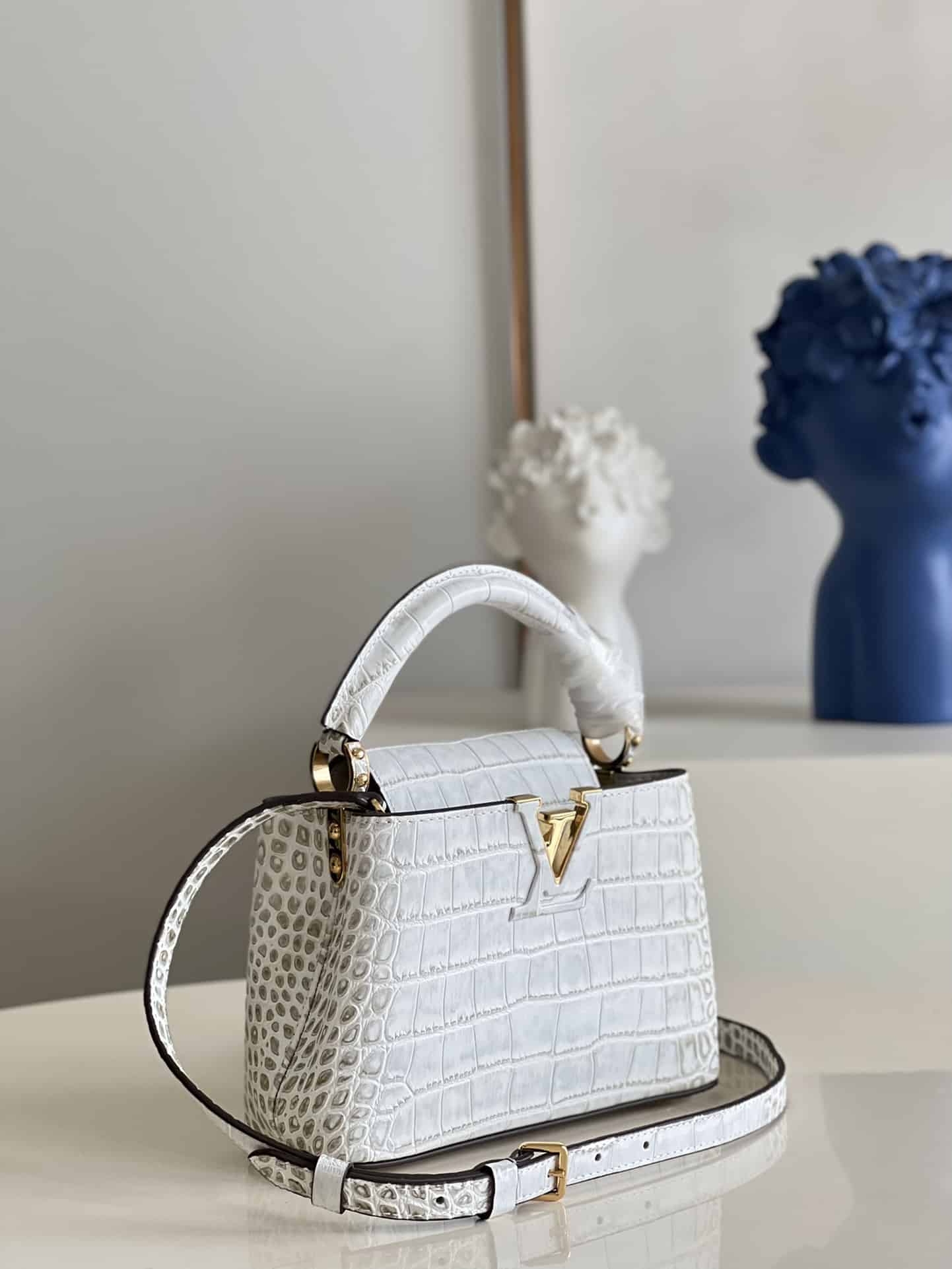 Louis Vuitton Borsa Capucines Mini White 21Cm N80127 - Image 7