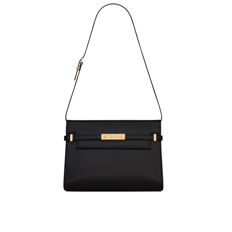 Saint Laurent Medium Manhattan In Box Black Gold 29Cm 5792710Sx0W1000
