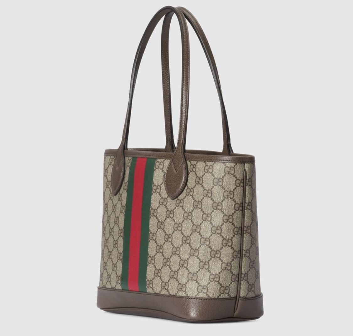Summer Set: Gucci Ophidia Small Tote Bag Beige And Ebony Gg 25Cm And Gg Ssima Soft Web Fedora Hat Beige - Image 4