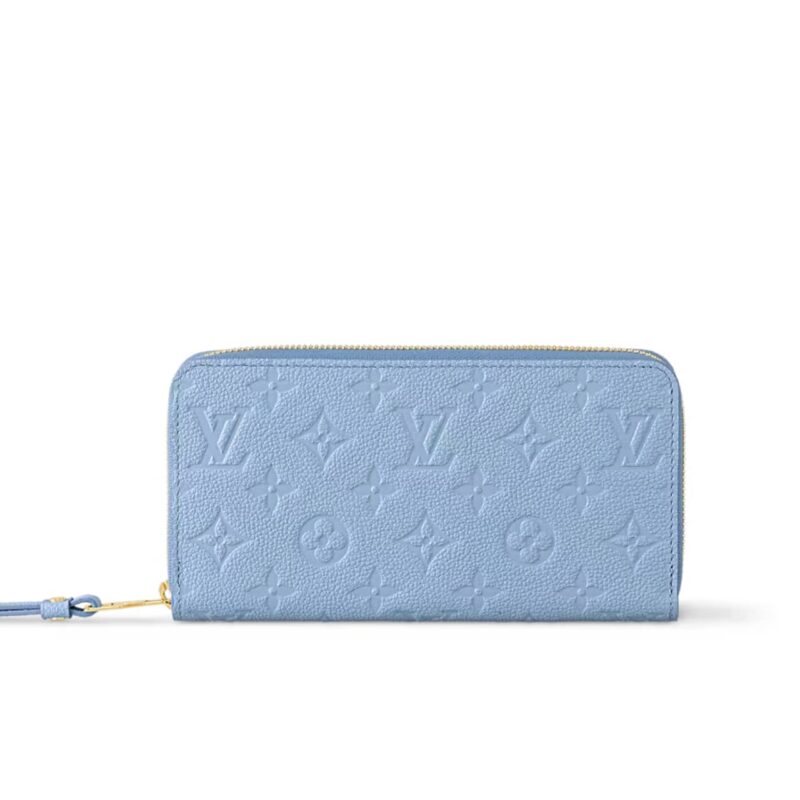 Louis Vuitton Zippy Wallet Monogram Blue Hour 19Cm M83225
