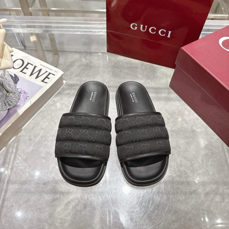 Alternative view of Gucci Men Slide Sandal Black 838089 Fad71 1000
