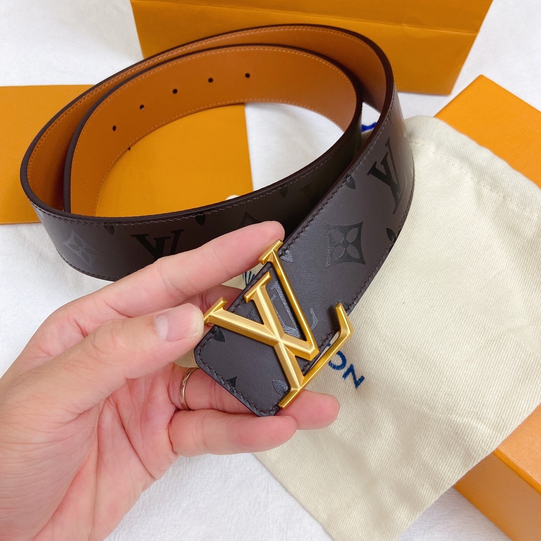 Louis Vuitton LV Pyramide Belt Dark Brown 40MM - Image 2