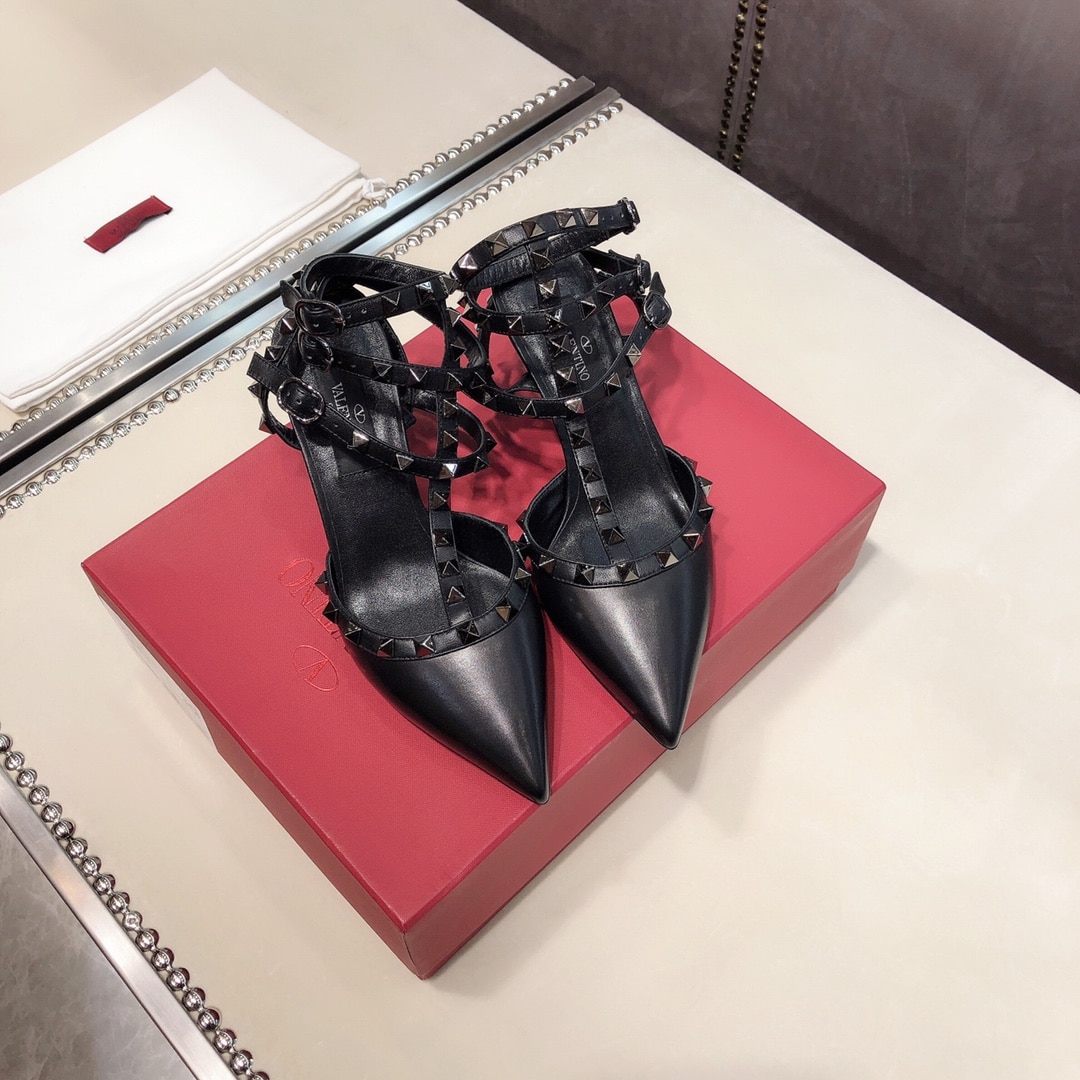 Valentino Rockstud Caged Pump 65Mm Black ZW2S0375VB8 0NO - Image 4