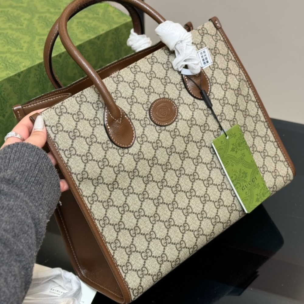 Iconic Set: Gucci Gg Small Tote Bag And Ophidia Wallets - Image 2