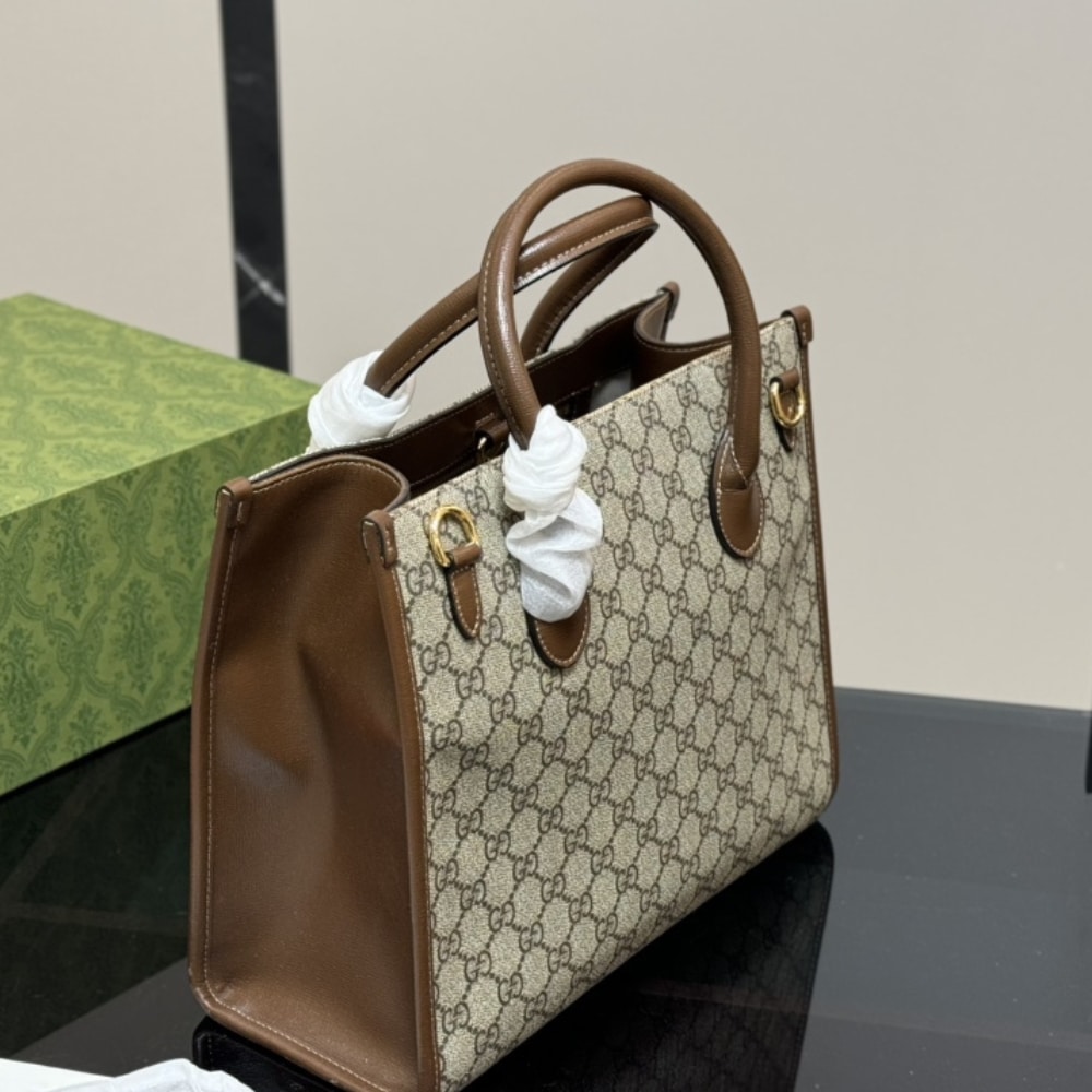 Iconic Set: Gucci Gg Small Tote Bag And Ophidia Wallets - Image 3