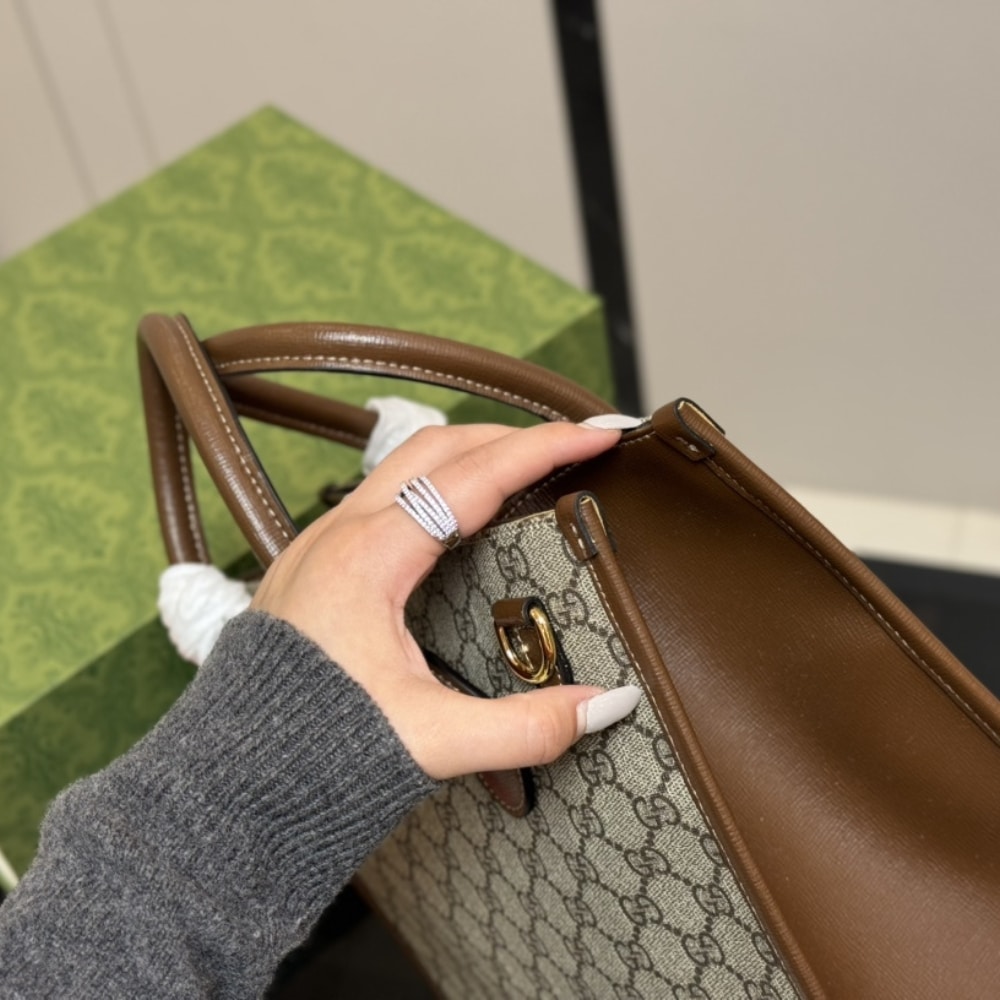Iconic Set: Gucci Gg Small Tote Bag And Ophidia Wallets - Image 4