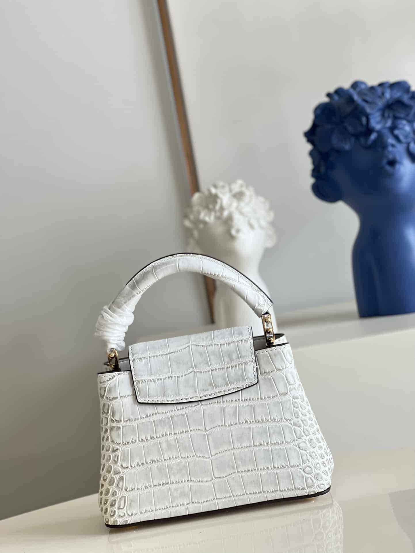 Louis Vuitton Borsa Capucines Mini White 21Cm N80127 - Image 4