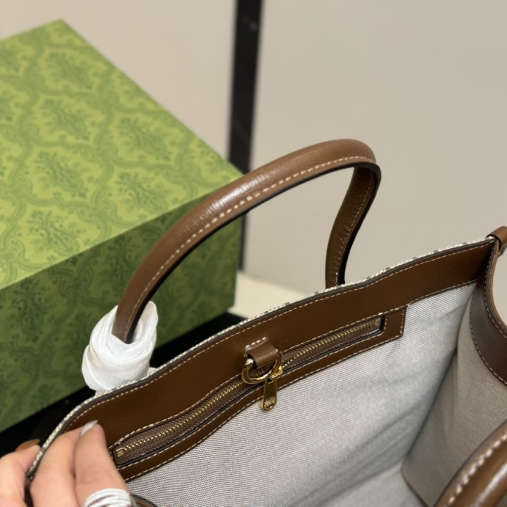Iconic Set: Gucci Gg Small Tote Bag And Ophidia Wallets - Image 6