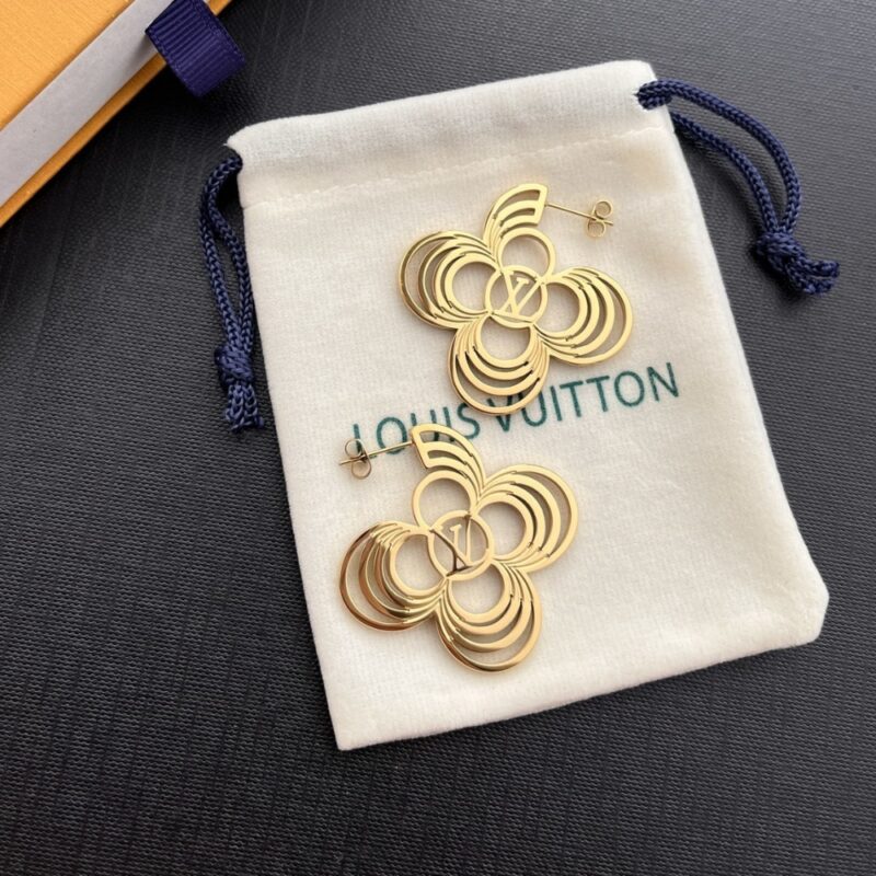Alternative view of Louis Vuitton Lv Breeze Earrings Gold M02675