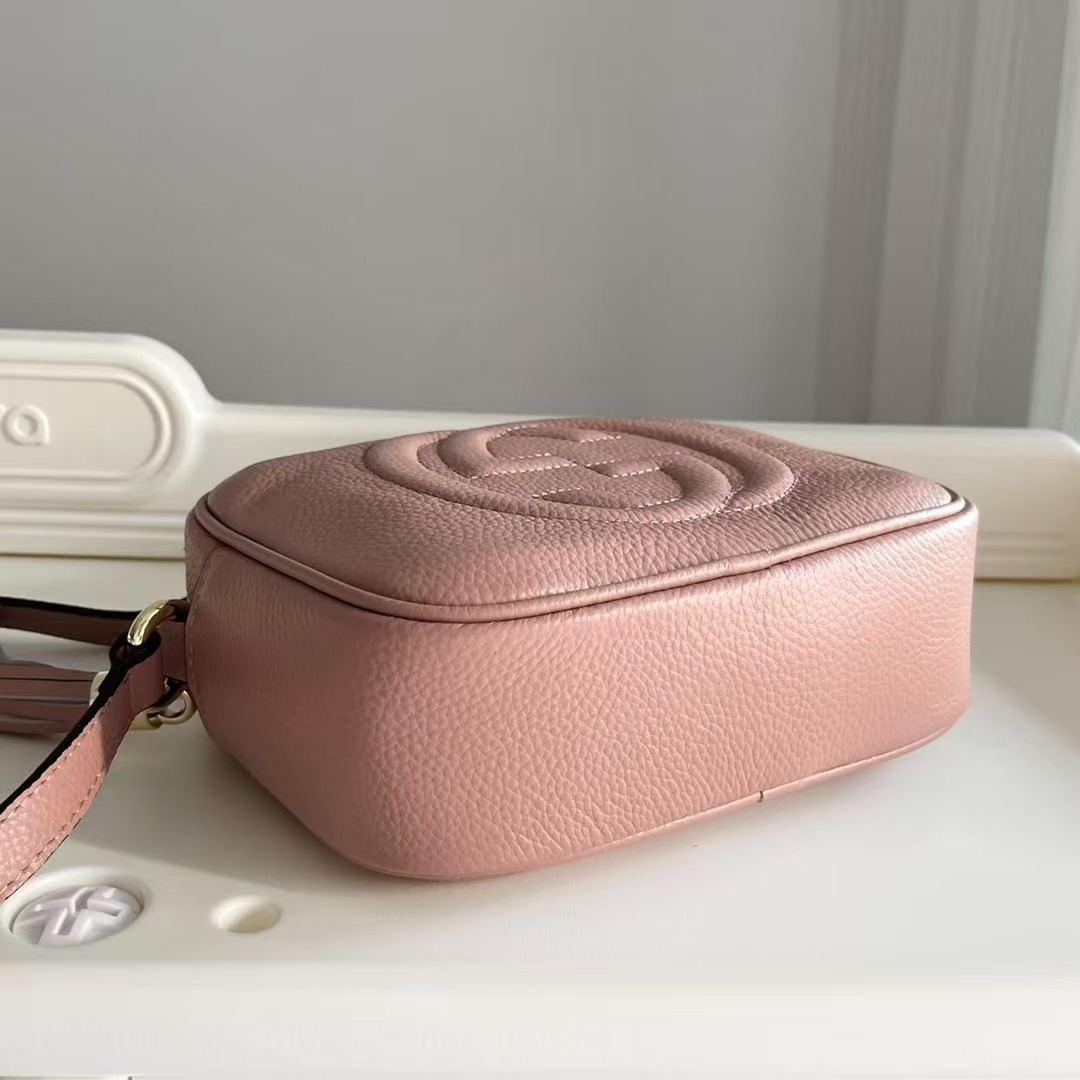 Gucci Soho Small Disco Bag Pink Leather 21Cm 308364 A7M0G 2754 - Image 6